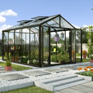 Vitavia Gewächshaus Zeus Comfort 10000 ESG/HKP, schwarz