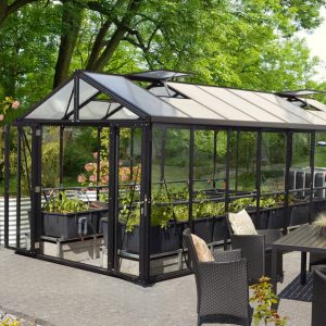 Vitavia Gewächshaus Zeus Comfort 15700 ESG/HKP, schwarz