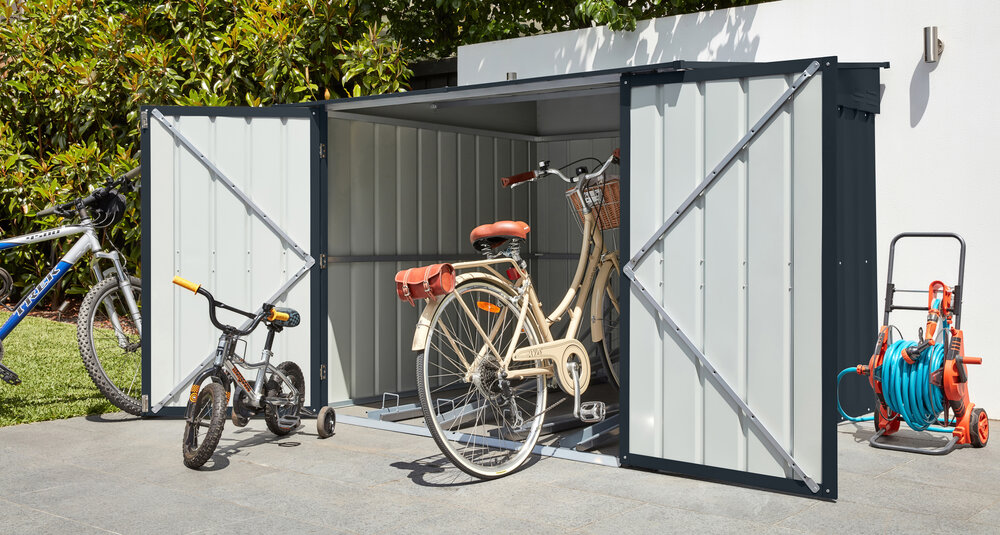 Globel Metallgerätehaus Fahrrad-Oase Family 66, anthrazit