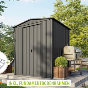 Globel Metallgerätehaus Gartenmanager Dream 65, anthrazit – Set Globel Metallgerätehaus Gartenmanager Dream 65, anthrazit – Set