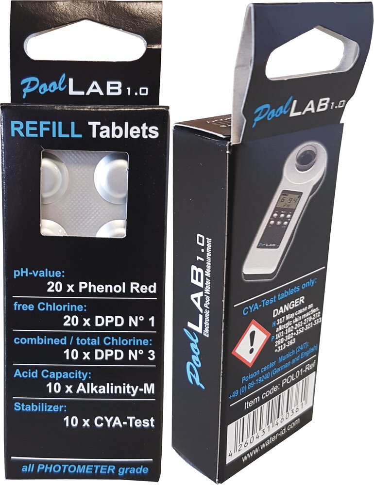 WATER-I.D. 70 Ersatztabletten für PoolLab