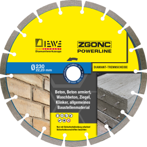 Zgonc Diamanttrennscheibe POWERLINE Universal Beton 230 Zgonc Diamanttrennscheibe POWERLINE Universal Beton 230