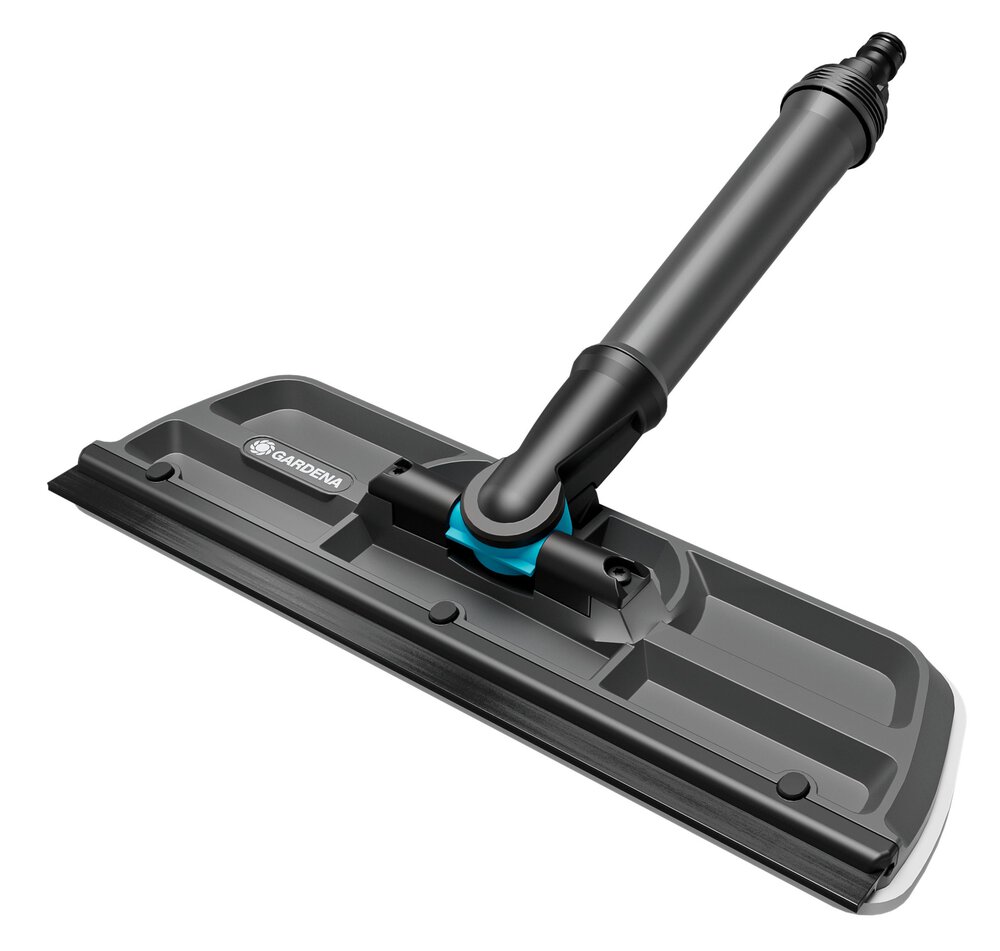 GARDENA GARDENA Cleansystem Fensterwischer, Fensterreiniger mit Mikrovlies und Abziehlippe