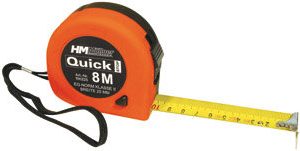 HM MÜLLNER Rollmeter 8 m, 25 mm, mit Stop, Softgriff HM MÜLLNER Rollmeter 8 m, 25 mm, mit Stop, Softgriff