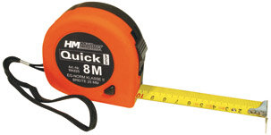 HM MÜLLNER Rollmeter 8 m, 25 mm, mit Stop, Softgriff