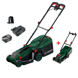 BOSCH Akku-Mäher ROTAK 18V-34 1×4.0Ah + Rotak Spielzeugrasenmäher BOSCH Akku-Mäher ROTAK 18V-34 1×4.0Ah + Rotak Spielzeugrasenmäher