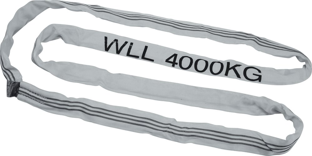 HM MÜLLNER Rundschlinge 4t, 3m-6m, grau, EN 1492-2, GS-Tuev