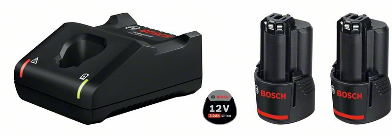 BOSCH 12V Doppel-Starterset 2 x 3,0 Ah