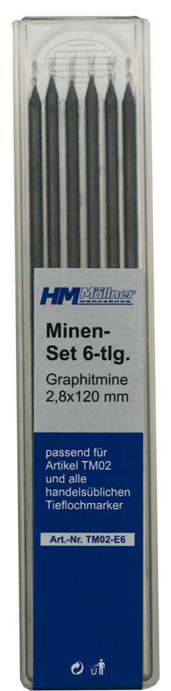 HM MÜLLNER Graphitminen-Set 6-tlg.