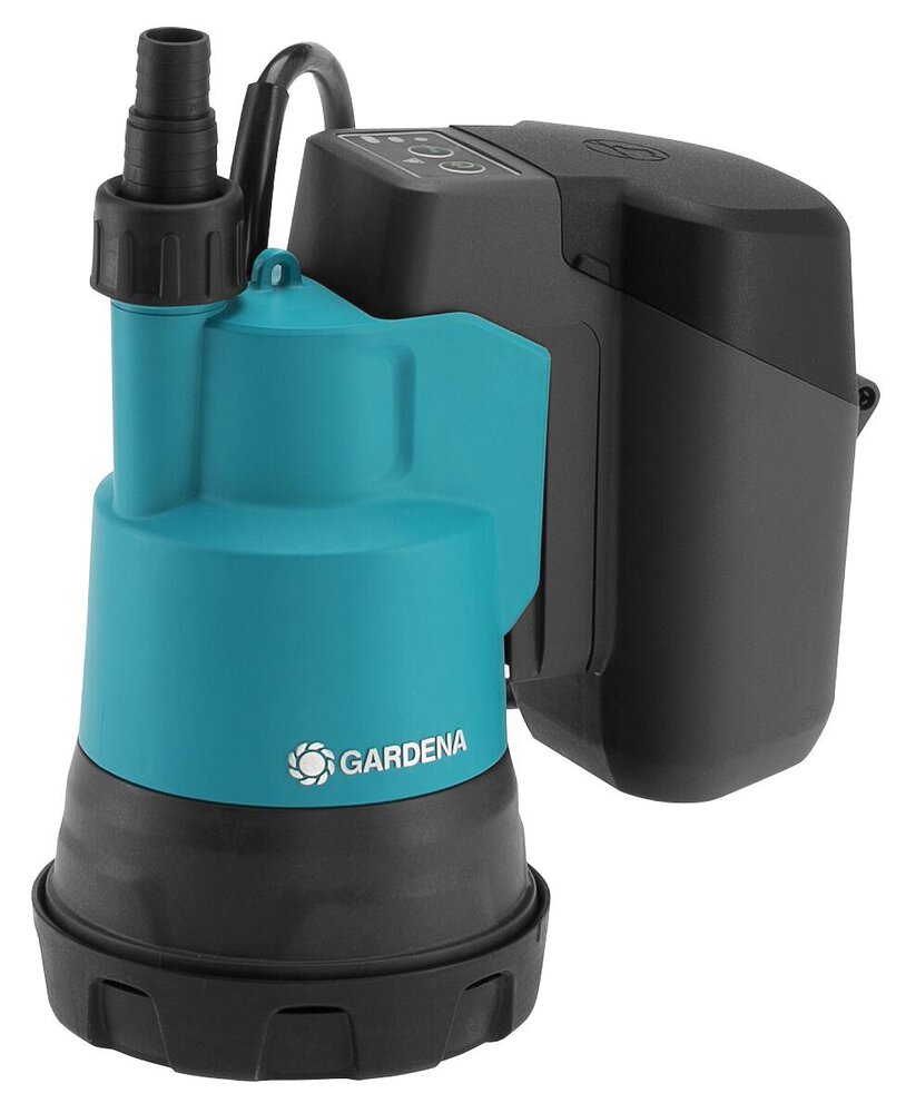 GARDENA Akku-Klarwasser-Tauchpumpe 2000/2 18V P4A Ready-To-Use Set