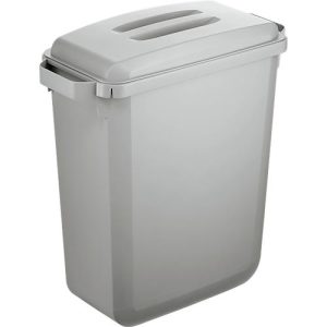 Abfallbehälter Durable Durabin Eco, 60 L, mit Deckel, 2 Tragegriffe, B 590 x T 282 x H 600 mm, recycelter Kunststoff in Qualität Blauer Engel, grau Abfallbehälter Durable Durabin Eco, 60 L, mit Deckel, 2 Tragegriffe, B 590 x T 282 x H 600 mm, recycelter Kunststoff in Qualität Blauer Engel, grau