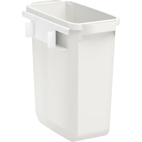 Abfallbehälter für Treston QuatreX, 60 Liter Kapazität, B 280 x T 530 x H 585 mm, Polypropylen, lichtgrau RAL 7035