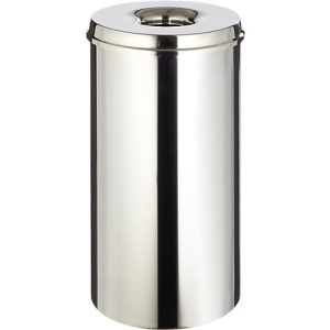 Abfallsammler für Innenanwendung, 50 L, selbstlöschend, Korpus Edelstahl/Deckel Edelstahl Abfallsammler für Innenanwendung, 50 L, selbstlöschend, Korpus Edelstahl/Deckel Edelstahl