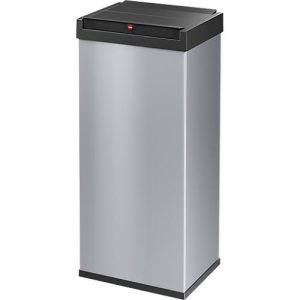 Abfallsammler Hailo Big-Box Swing XL, 52 l, rechteckig, Schwingdeckel, Stahlblech, silber Abfallsammler Hailo Big-Box Swing XL, 52 l, rechteckig, Schwingdeckel, Stahlblech, silber
