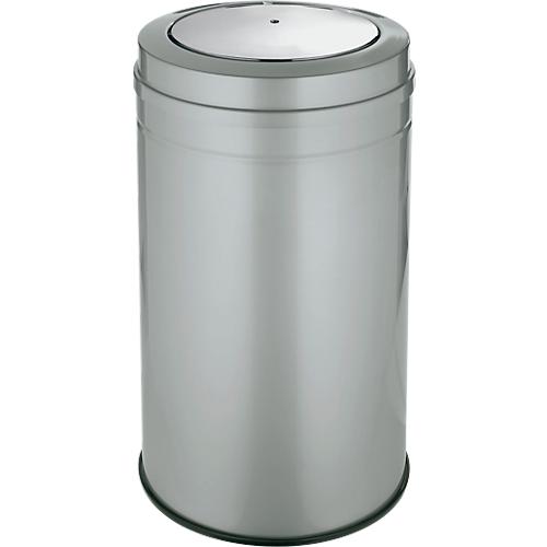 Abfallsammler mit Swing-Deckel, silber