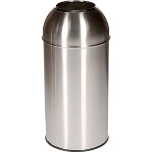 Abfallsammler Orgavente Edelstahl, Volumen 40 l, rund, ø 380 x H 740 mm, für den Innenbereich, Edelstahl Abfallsammler Orgavente Edelstahl, Volumen 40 l, rund, ø 380 x H 740 mm, für den Innenbereich, Edelstahl