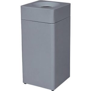 Abfallsammler Orgavente, Stahl, Volumen 30 l, Dreieck, B 350 x T 350 x H 760 mm, selbstlöschender Eimer, schwarz Abfallsammler Orgavente, Stahl, Volumen 30 l, Dreieck, B 350 x T 350 x H 760 mm, selbstlöschender Eimer, schwarz