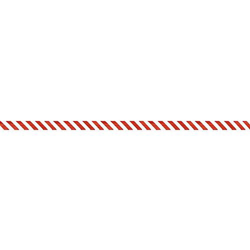 Absperrband, Polyethylen-Folie, 100 m x 80 mm, rot/weiß schraffiert, 1 Rolle