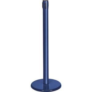 Absperrpfosten GLA45, ohne Gurt, H 955 mm, mit Leerkassette, blau Absperrpfosten GLA45, ohne Gurt, H 955 mm, mit Leerkassette, blau