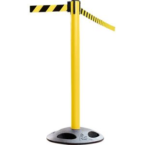 Absperrpfosten RS-Guidesystems GLA 25, gelb, Gurt schwarz/gelb, 2 Stück Absperrpfosten RS-Guidesystems GLA 25, gelb, Gurt schwarz/gelb, 2 Stück