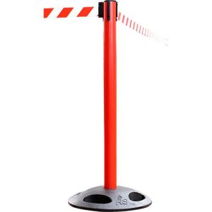 Absperrpfosten RS-Guidesystems GLA 25, rot, Gurt rot/weiß, 2 Stück Absperrpfosten RS-Guidesystems GLA 25, rot, Gurt rot/weiß, 2 Stück