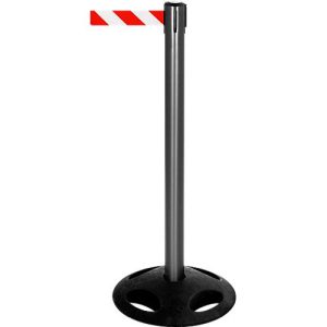 Absperrpfosten RS-Guidesystems GLA 25, schwarz, Gurt rot/weiß, 2 Stück Absperrpfosten RS-Guidesystems GLA 25, schwarz, Gurt rot/weiß, 2 Stück
