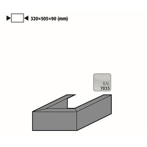 Adapter für asecos Sicherheitsschränke der S-30 Serie, für Umluftfilteraufsatz Adapter für asecos Sicherheitsschränke der S-30 Serie, für Umluftfilteraufsatz