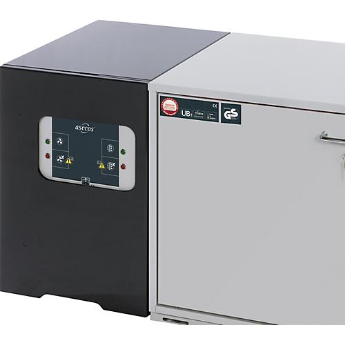 Adapter für asecos Sicherheitsschränke der UB90 und UB30 Serie, Stahlblech, anthrazitgrau, B 420 x T 574 x H 630 mm