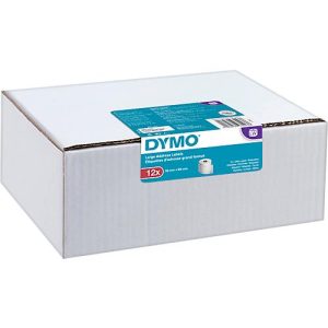 Adress-Etiketten, Papier, permanent haftend, 89 x 36 mm, 12 x 260 Stück, weiß Adress-Etiketten, Papier, permanent haftend, 89 x 36 mm, 12 x 260 Stück, weiß