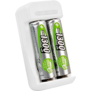 Akkuladegerät für Batterien Ansmann Basic II, 1-2x AA/AAA, inkl. USB-Kabel, inkl. 2 AA-Akkus, B 36,5 × T 26 × H 75 mm, weiß Akkuladegerät für Batterien Ansmann Basic II, 1-2x AA/AAA, inkl. USB-Kabel, inkl. 2 AA-Akkus, B 36,5 × T 26 × H 75 mm, weiß
