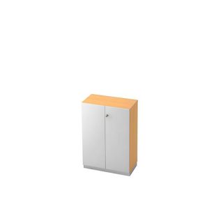 Aktenschrank, 3 OH, B 800 x T 420 mm, Buche-Dekor/silber Aktenschrank, 3 OH, B 800 x T 420 mm, Buche-Dekor/silber