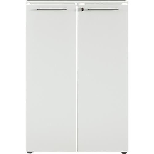 Aktenschrank Agenda, 3 OH, abschließbar, H 1200 x B 800 x T 400 mm, lichtgrau