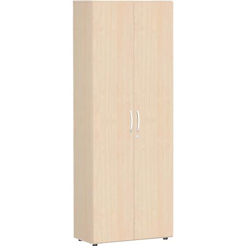 Aktenschrank ALICANTE, 6 Ordnerhöhen, 5 Böden, abschließbar, B 800 x T 400 x H 2160 mm, Ahorn