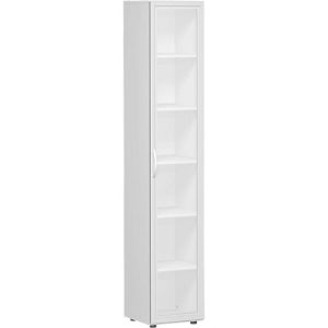 Aktenschrank ALICANTE, 6 Ordnerhöhen, 5 Böden, Glastür rechts, B 400 x T 400 x H 2160 mm, Aktenschrank ALICANTE, 6 Ordnerhöhen, 5 Böden, Glastür rechts, B 400 x T 400 x H 2160 mm,