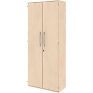 Aktenschrank BARI, 6 Ordnerhöhen, mit Mitteltrennwand, B 1000 x T 430 x H 2174 mm, Ahorn/Ahorn/Alu Aktenschrank BARI, 6 Ordnerhöhen, mit Mitteltrennwand, B 1000 x T 430 x H 2174 mm, Ahorn/Ahorn/Alu