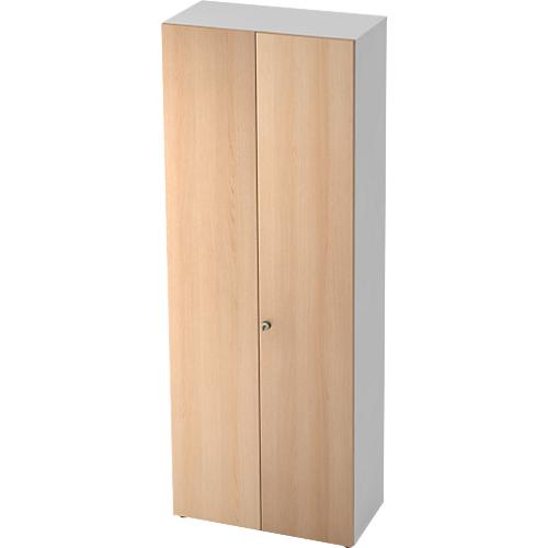 Aktenschrank TOPAS LINE, 6 Ordnerhöhen, B 800 mm, weiß/Eiche