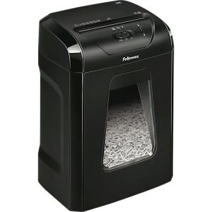 Aktenvernichter Fellowes Powershred® 12C Cross Cut, Partikelschnitt, P-4, Auffangbehälter, schwarz Aktenvernichter Fellowes Powershred® 12C Cross Cut, Partikelschnitt, P-4, Auffangbehälter, schwarz