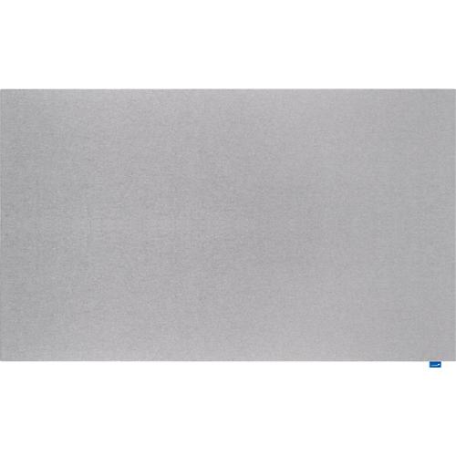 Akustik-Pinboard Wall Up, Absorptionsklasse B, Stärke 20 mm, Textil & Recycling-PET, grau, B 2000 x H 1195 mm