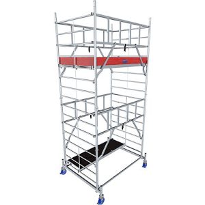 Alu-Fahrgerüst Krause ProTec XXL, 200 kg/m², TÜV-geprüft, gebremste Rollen, L 2000 x B 1400 x H 5300 mm Alu-Fahrgerüst Krause ProTec XXL, 200 kg/m², TÜV-geprüft, gebremste Rollen, L 2000 x B 1400 x H 5300 mm