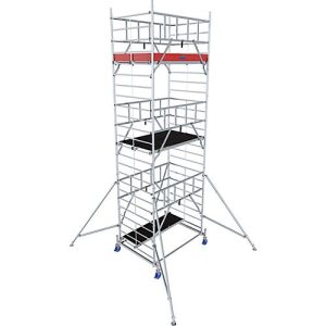 Alu-Fahrgerüst Krause ProTec XXL, 200 kg/m², TÜV-geprüft, gebremste Rollen, L 2000 x B 1400 x H 7300 mm Alu-Fahrgerüst Krause ProTec XXL, 200 kg/m², TÜV-geprüft, gebremste Rollen, L 2000 x B 1400 x H 7300 mm