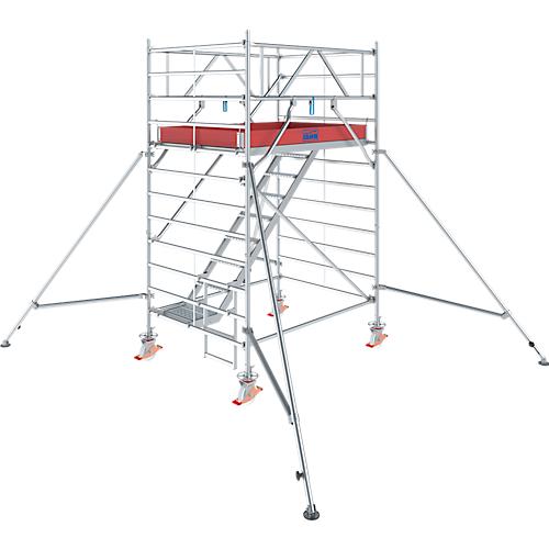Alu-Fahrgerüst Krause Serie 5500, 200 kg/m², TÜV-geprüft, gebremste Rollen, B 1500 x T 2000 x H 4300 mm