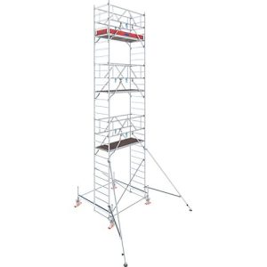 Alu-Fahrgerüst Stabilo Serie 100, 200 kg/m², TÜV-geprüft, gebremste Rollen, B 750 x T 2000 x H 8500 mm Alu-Fahrgerüst Stabilo Serie 100, 200 kg/m², TÜV-geprüft, gebremste Rollen, B 750 x T 2000 x H 8500 mm