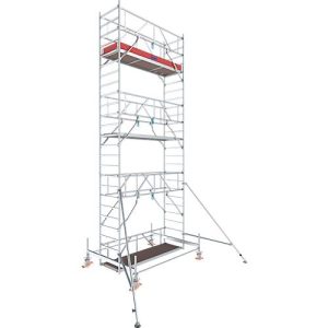 Alu-Fahrgerüst Stabilo Serie 100, 200 kg/m², TÜV-geprüft, gebremste Rollen, B 750 x T 2500 x H 7500 mm Alu-Fahrgerüst Stabilo Serie 100, 200 kg/m², TÜV-geprüft, gebremste Rollen, B 750 x T 2500 x H 7500 mm