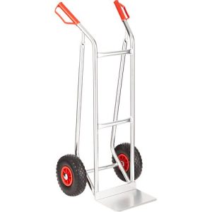 Alu-Sackkarre Select 2106B/150, mit Handgriffen und Sicherheitsbügel, Vollgummi-Räder, Schaufel B 300 x T 290 mm, bis 150 kg Alu-Sackkarre Select 2106B/150, mit Handgriffen und Sicherheitsbügel, Vollgummi-Räder, Schaufel B 300 x T 290 mm, bis 150 kg