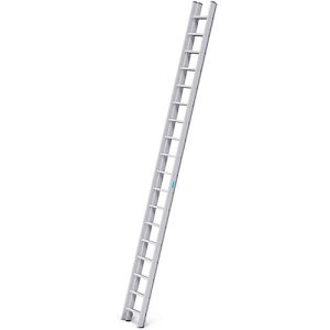 Alu-Schiebeleiter Stabilo, 2teilig, 2 x 18 Sprossen, mit Traverse und Trigon-Traverse Alu-Schiebeleiter Stabilo, 2teilig, 2 x 18 Sprossen, mit Traverse und Trigon-Traverse