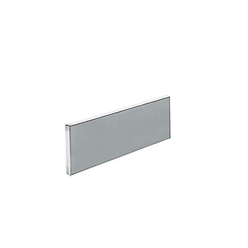 Aluna plus Tisch-Trennwand, 1000x400, grau