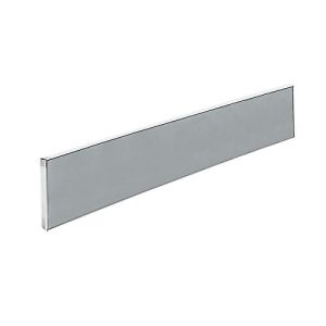 Aluna plus Tisch-Trennwand, 1800×400, grau Aluna plus Tisch-Trennwand, 1800×400, grau