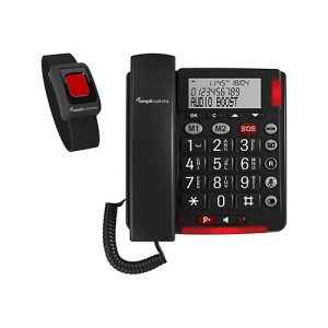Amplicomms BigTel 50 Alarm Plus – Telefon mit Schnur – Dunkelgrau Amplicomms BigTel 50 Alarm Plus – Telefon mit Schnur – Dunkelgrau