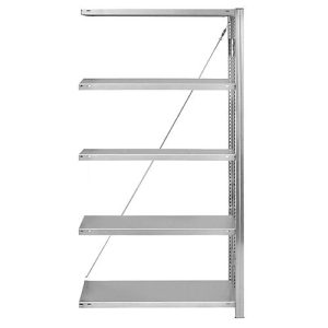 Anbau-Steckregal Orion Plus, verzinkt, B 1300 x T 300 x H 2000 mm Anbau-Steckregal Orion Plus, verzinkt, B 1300 x T 300 x H 2000 mm