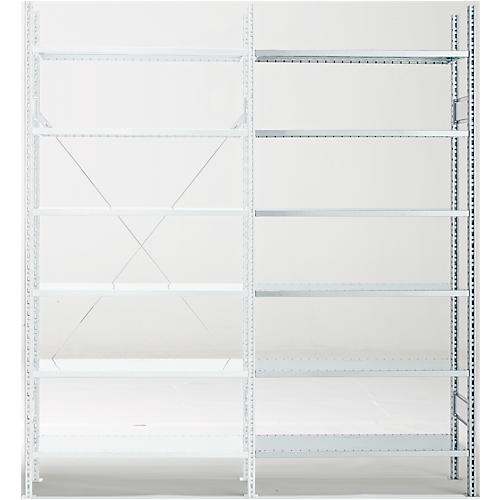 Anbauregal R 3000, 6 Böden, B 1025 mm x T 300 mm, Böden verzinkt